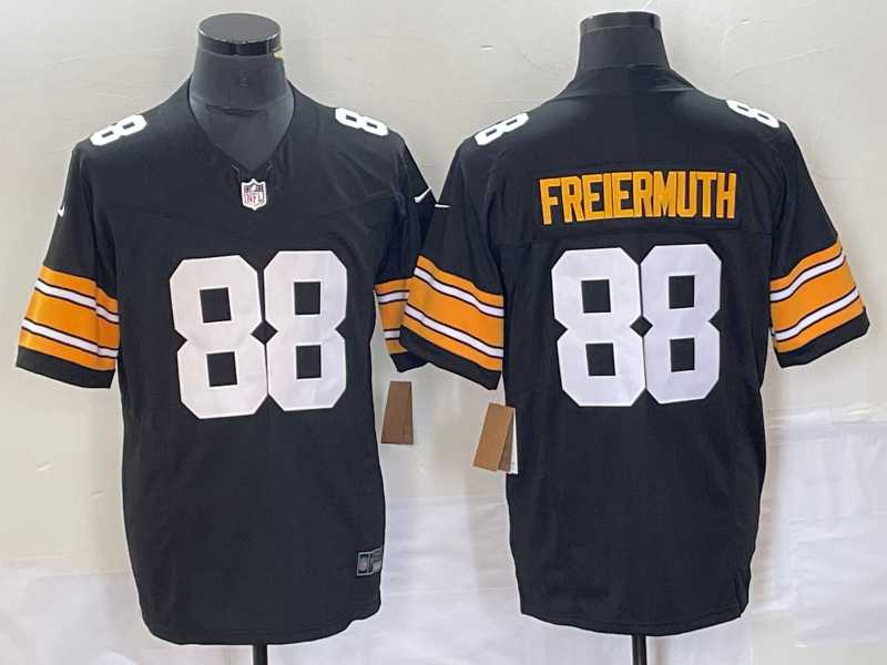 Men & Women & Youth Pittsburgh Steelers #88 Pat Freiermuth Black 2023 FUSE Vapor Limited Stitched Throwback Jersey->san francisco 49ers->NFL Jersey